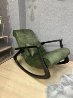 Antalya Ahşap Sallanan Sandalye – Balkon & Teras İçin Minderli Sallanan Koltuk