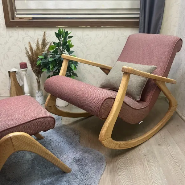 Sallanan sandalye modelleri ahşap dinlenme koltuğu ve modern sallanan koltuk çeşitleri